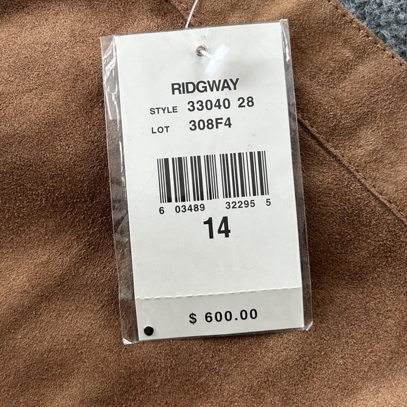 Ralph Lauren Sport RIDGWAY Suede Fringe Skirt Womens 14 Western Boho NWT Vintage - Picture 4 of 11